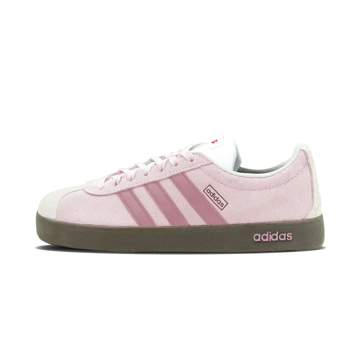 Adidas VL COURT 2.0 Slip Resistant Abrasion Resistant Low top Skateboard Shoes Unisex Pink