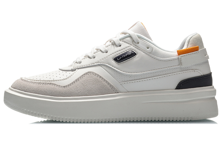 Li Ning Street Player Low top Skateboard Shoes Women's White Yellow