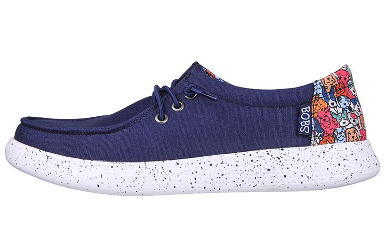 Skechers Bobs Skateboard Shoes Women's Low Top Blue/White