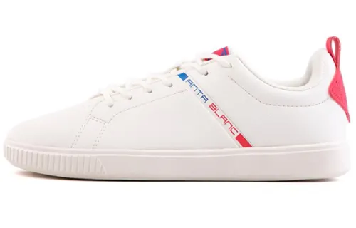 ANTA Skateboard Shoes Women's Low Top Ivory White/Crimson/Palace Blue