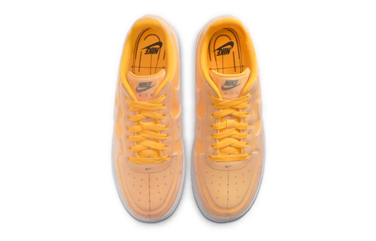 Женские кеды Nike Air Force 1 07 LX Laser Orange (оранжевые) — фото 4