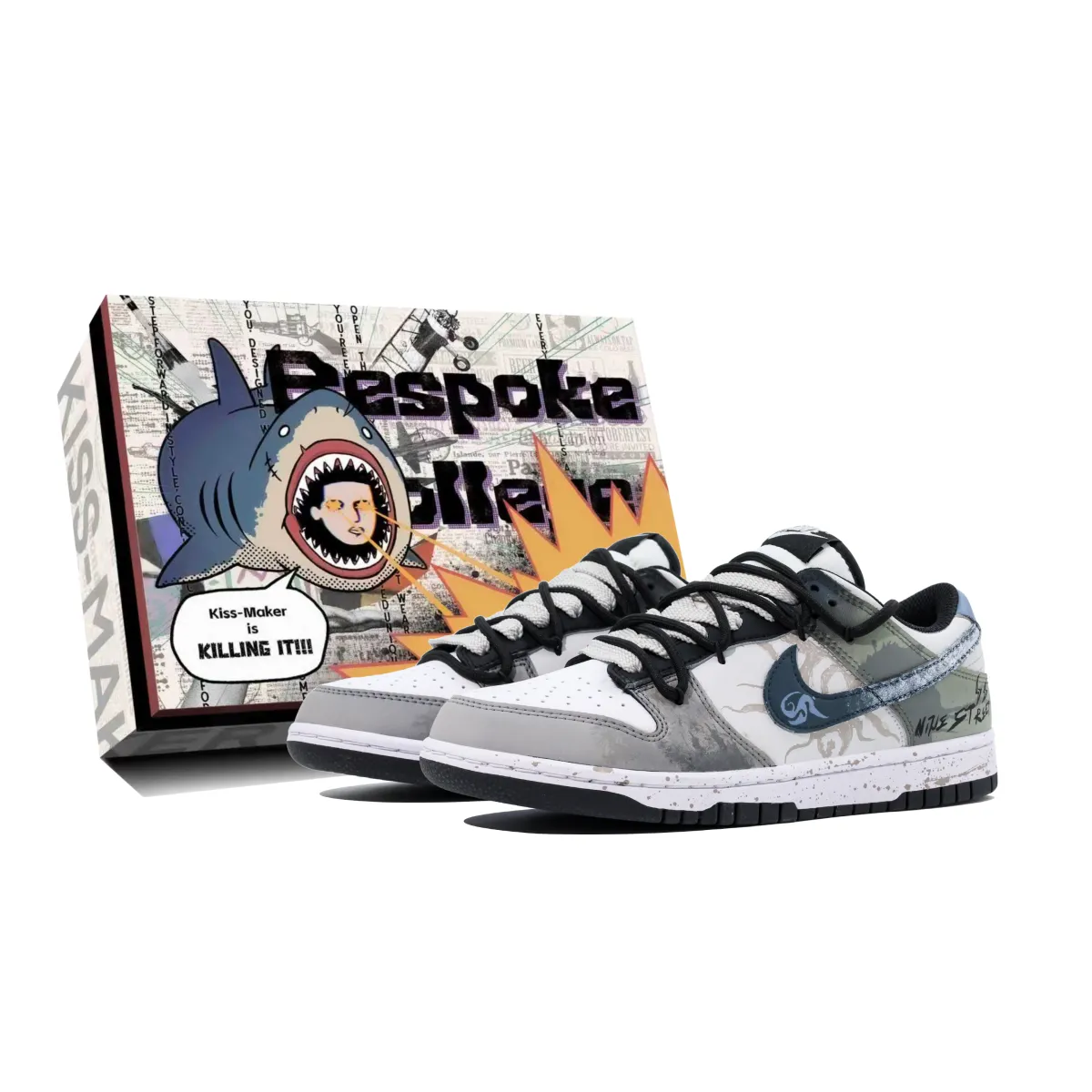 Nike Synthetic Leather Breathable Low top Skateboard Shoes Unisex