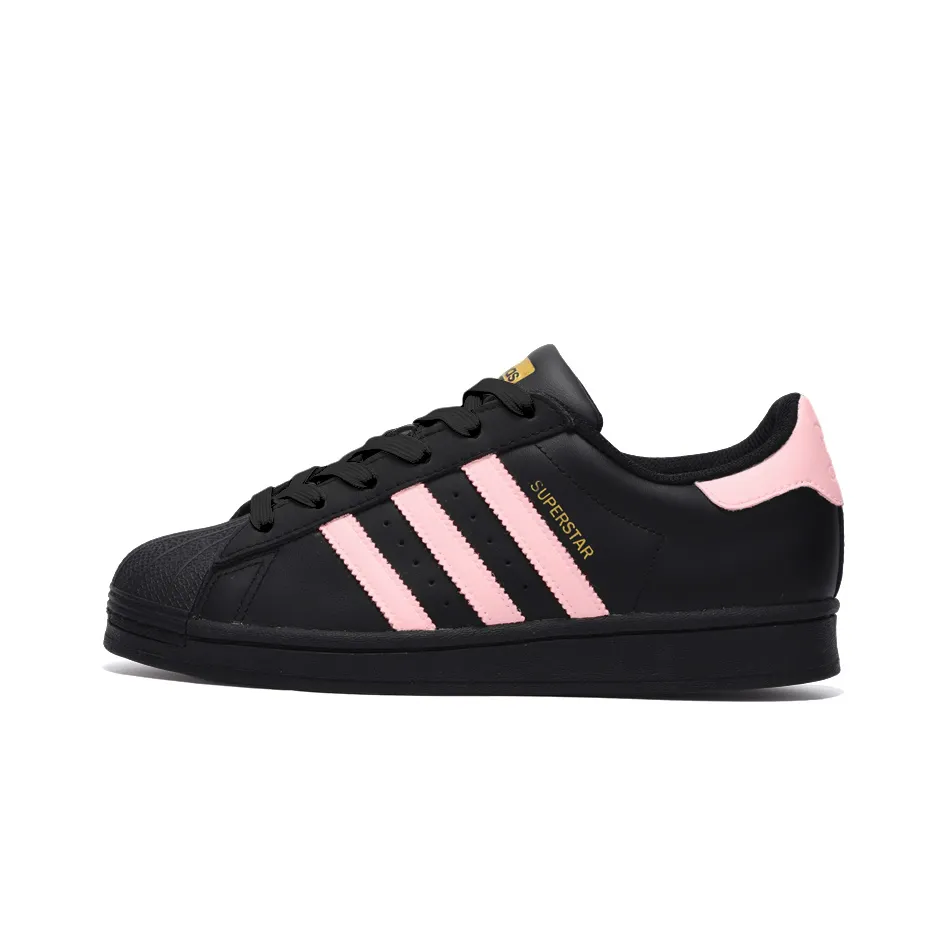 Adidas Originals SUPERSTAR Slip Resistant Abrasion Resistant Low top Skateboard Shoes Unisex Black