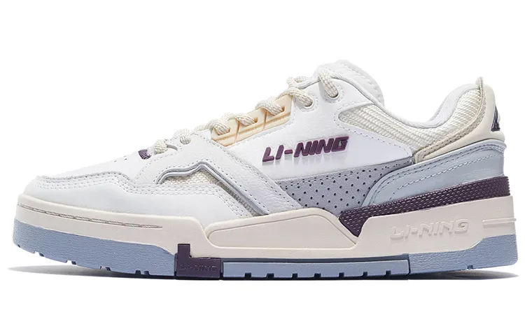 Li Ning 001 BTC SP Low top Skateboard Shoes Women's White Purple