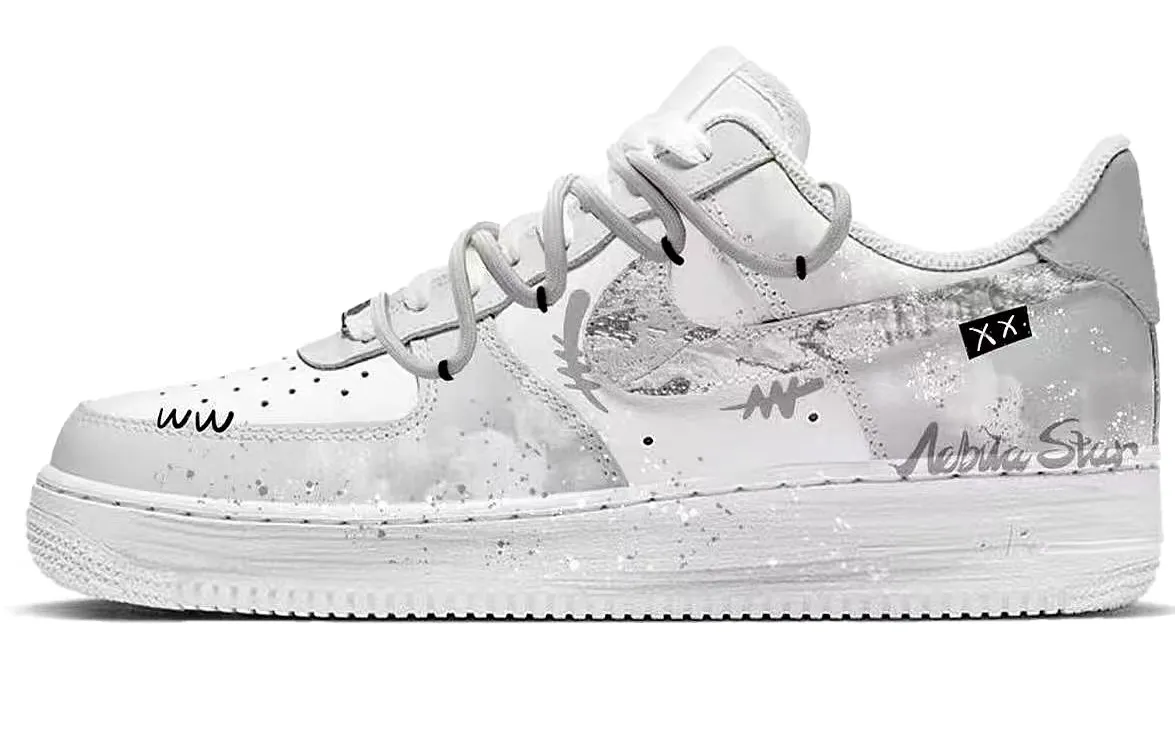 Nike Air Force 1 Nebula Footprint Collection, Horse Year CNY New Year Edition Cow Leather