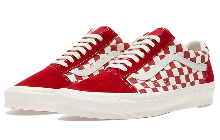Кеды Vans Old Skool Vault Og LX (красно-белые) — фото 3