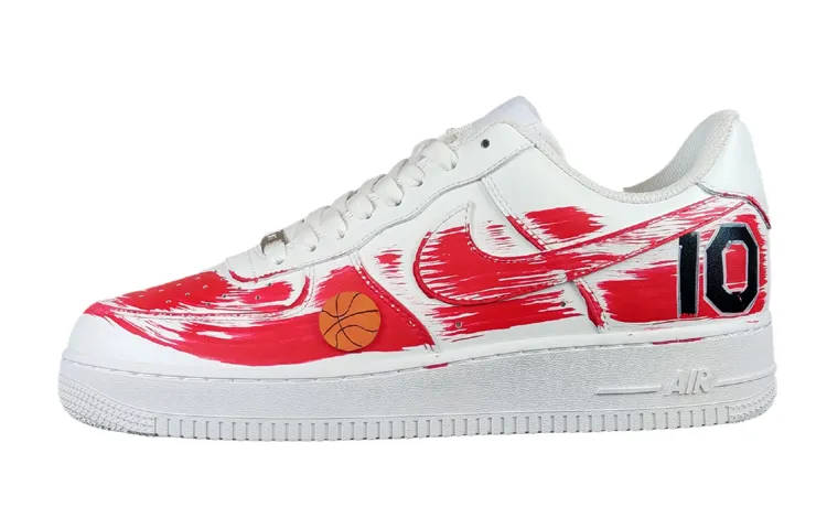 Nike Air Force 1 Low Air Force 1 Low top Skateboard Shoes Men's White Red