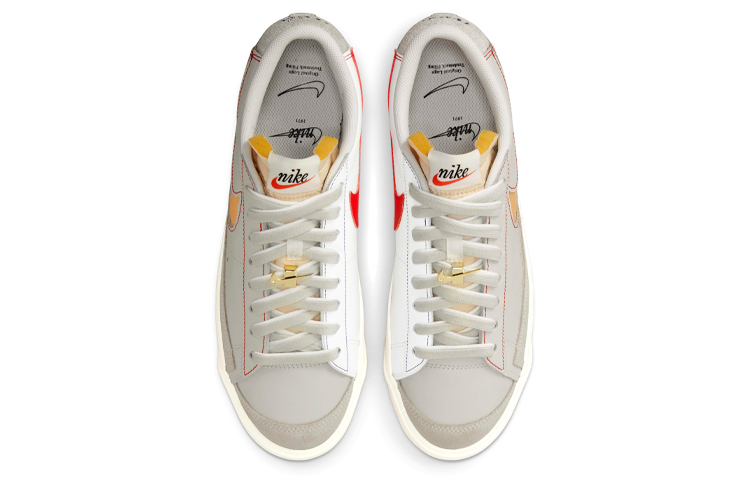 Кеды Nike Blazer '77 PRM "Swoosh 50th Anniversary" (серый / красный) — фото 4