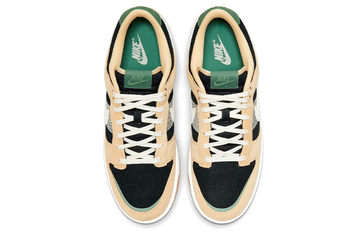 Мужские кроссовки Nike Dunk Rooted in Peace (бежево-черный) — 杏/白/黑 — фото 4