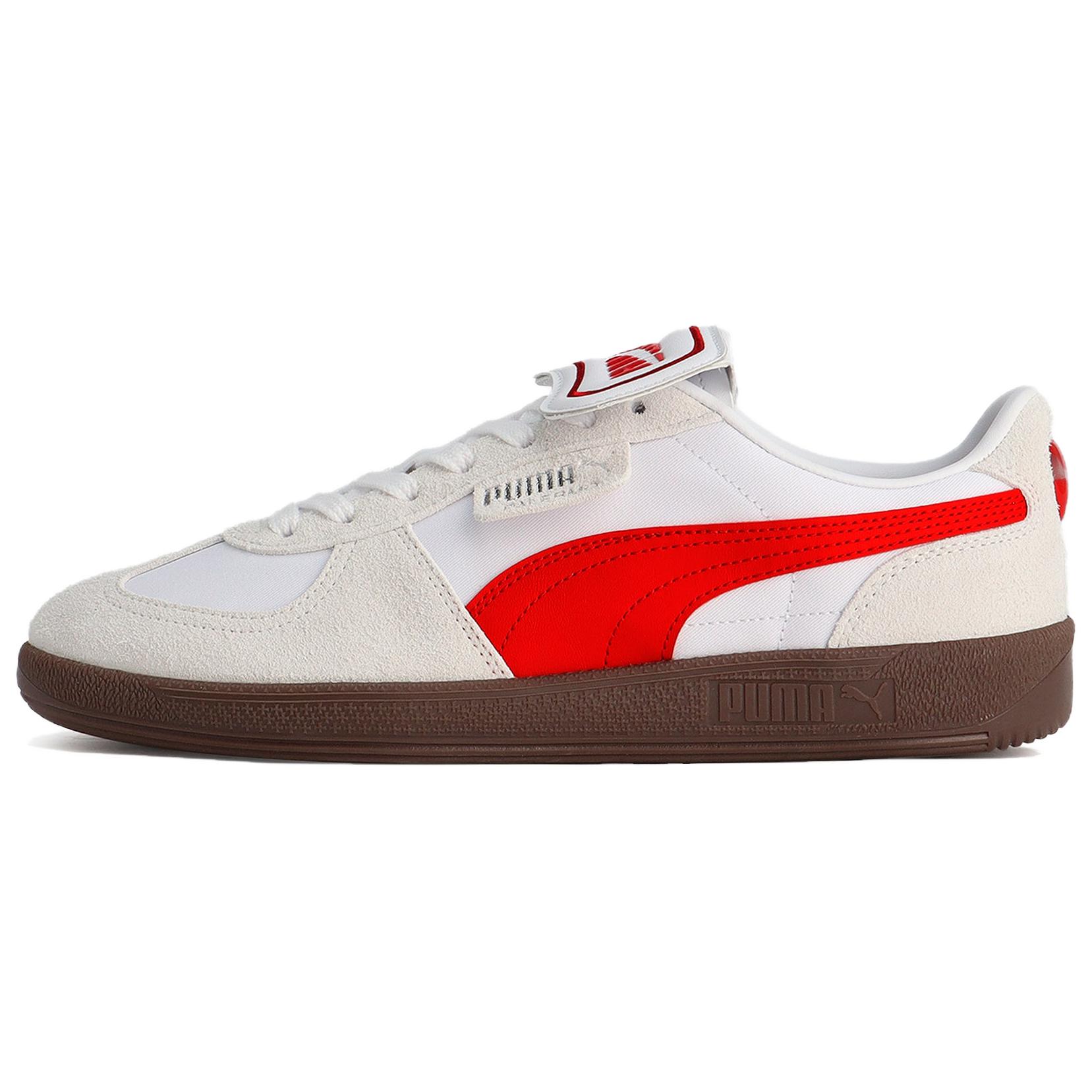 PUMA x Dr.SWAG Palermo Comfortable Abrasion Resistant Low top German Army Trainers Unisex White Red