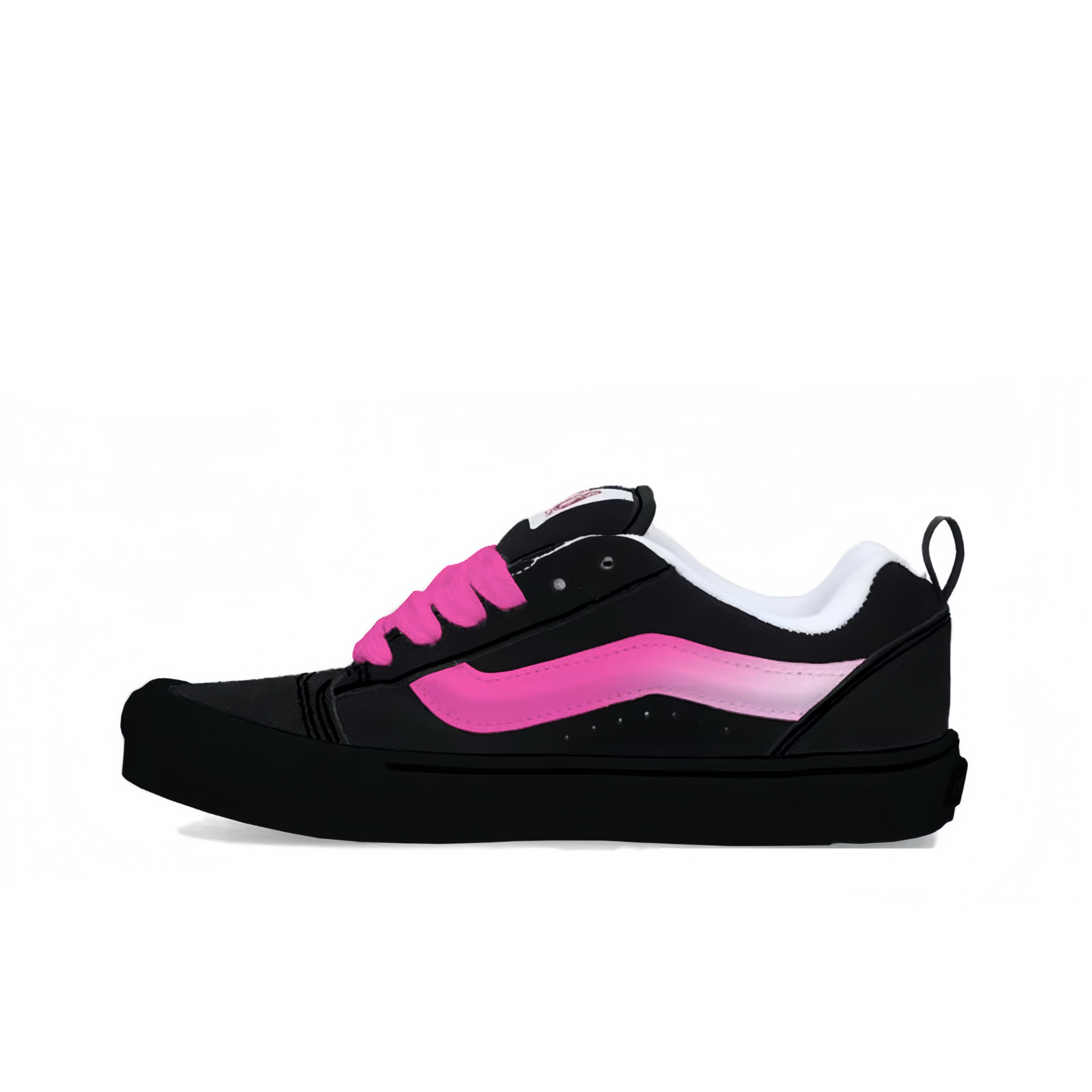 Vans Knu Skool Slip Resistant Abrasion Resistant Low top Skateboard Shoes Unisex Bright Pink