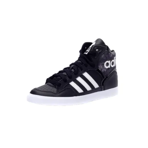 Adidas Originals EXTABALL Slip Resistant Abrasion Resistant High top Skateboard Shoes Women's Black