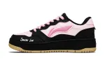 Li Ning Tianji Soft Slip Resistant, Abrasion Resistant, Breathable Low top Skateboard Shoes Women's Black Pink