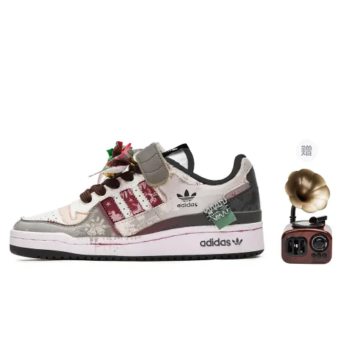 Adidas Originals FORUM ADDAVINCI Custom, Winter Letter, Corner Slip Resistant Abrasion Resistant