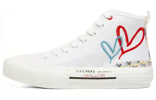 Skechers James Goldcrown X Skechers New Moon High Top Canvas Shoes White Women's