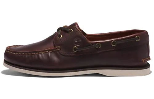 Timberland Low top Skateboard Shoes Burgundy