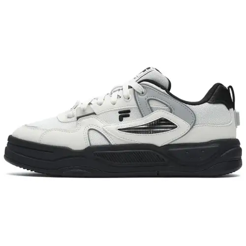 FILA FUSION BANK II Synthetic Leather Slip Resistant And Breathable Low top Skateboard Shoes Women's White