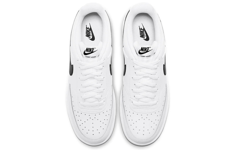 Кеды Nike Court Vision 1 (бело-черные) — Белый — фото 4