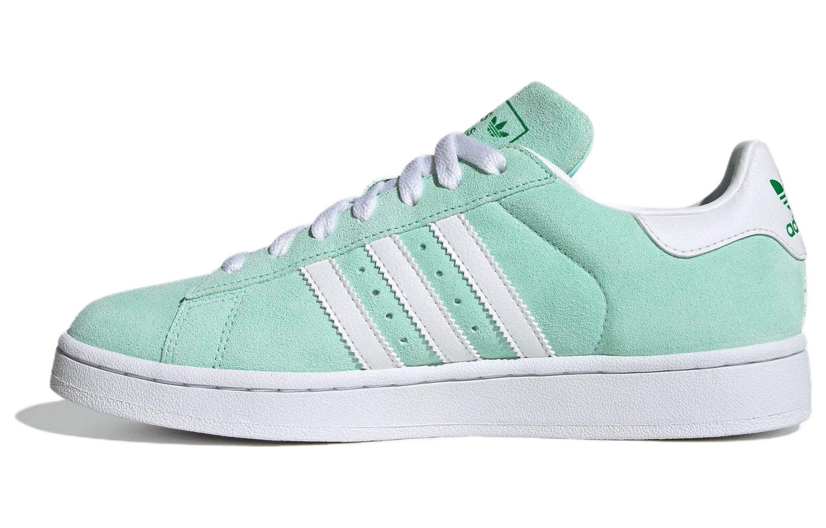 Adidas originals CAMPUS 00s Casual and versatile, comfortable and easy bread shoes, shock-absorbing and wear-resistant, low-cut sneakers, women's style, green and white