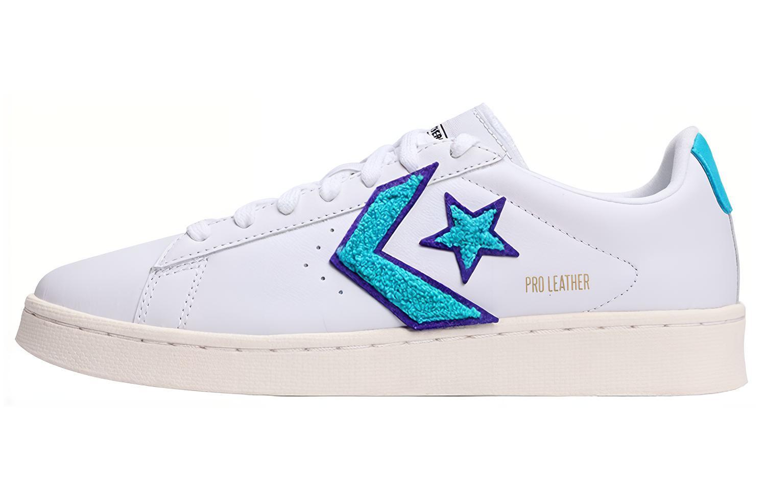 Кеды Converse Cons Pro Leather Low (бело-голубые)