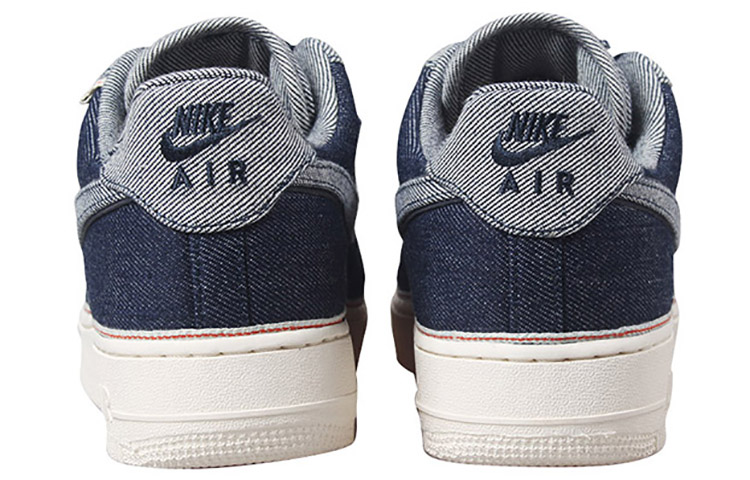 Кроссовки Nike Air Force 1 Premium Denim (сине-белые) — Синий / белый — фото 4
