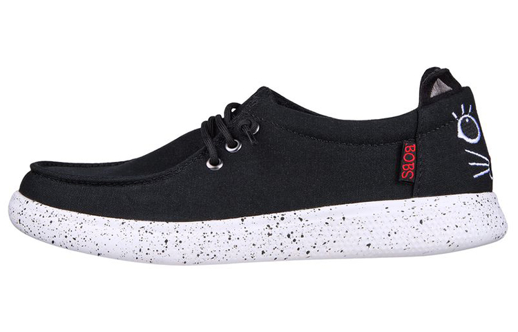 Skechers Bobs Skateboard Shoes Women's Low Top Black/White