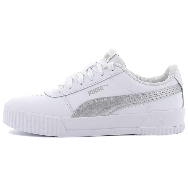 PUMA Carina Leather 'White Grey' Women's