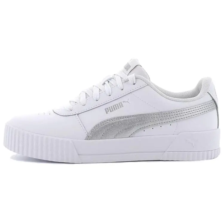 PUMA Carina Leather 'White Grey' Women's