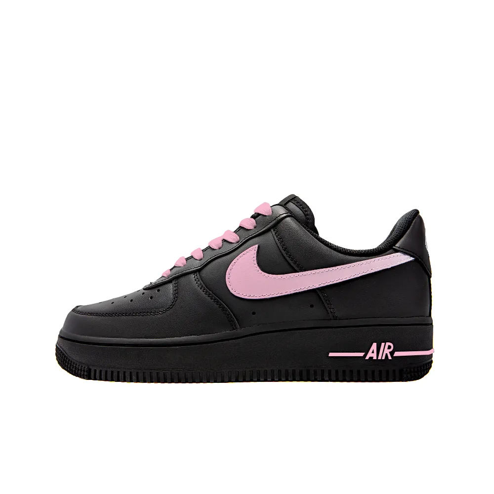 Nike Air Force 1 Slip Resistant, Abrasion Resistant, Lightweight Low top Skateboard Shoes Women's Black Pink