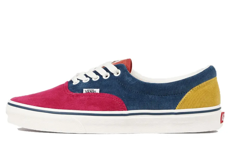 Vans Ua Era Abrasion Resistant Breathable Abrasion Resistant Breathable Low top Skateboard Shoes Unisex Red Yellow Blue