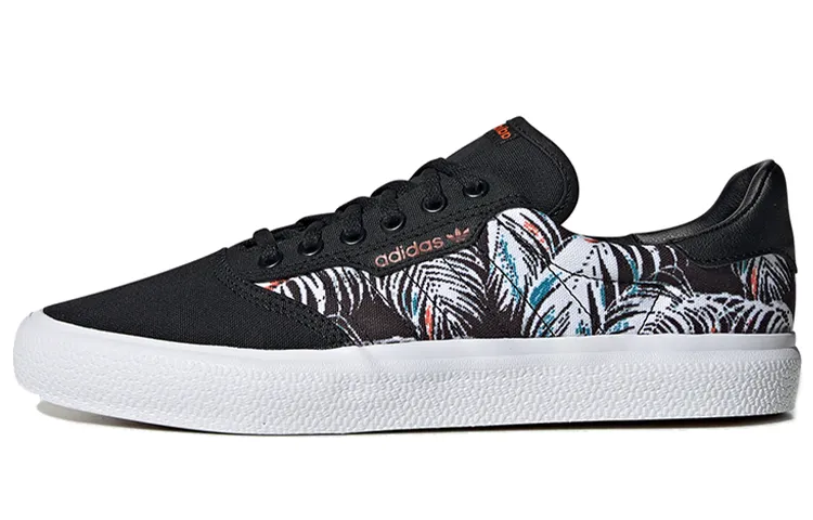 Adidas Originals 3MC Vulc Slip Resistant Lightweight Non slip Lightweight Low top Skateboard Shoes Unisex Black Palm