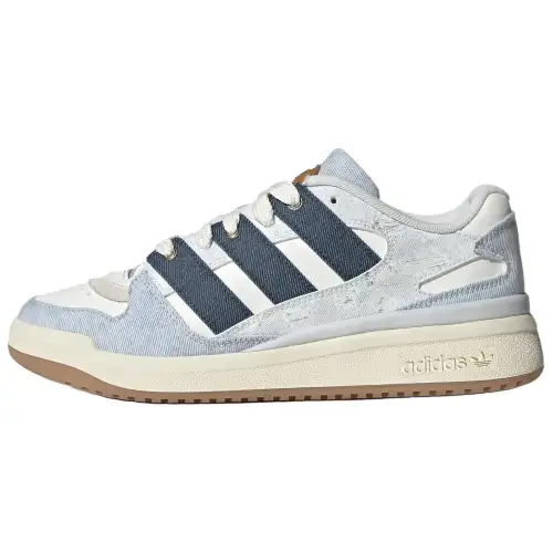 Adidas Originals FORUM Abrasion Resistant Low top Skateboard Shoes Unisex Blue White