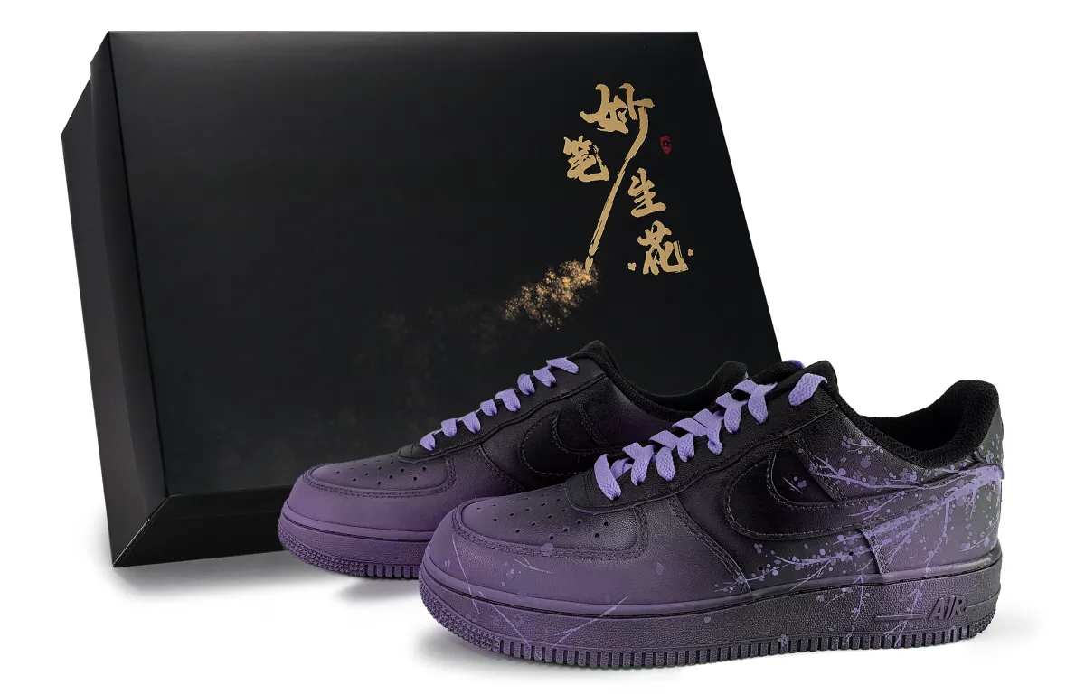 Nike Air Force 1 Skateboard Shoes Unisex Low Top Purple