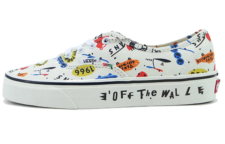 Vans Authentic Low Tops Skateboarding Shoes Creamy White Creamwhite