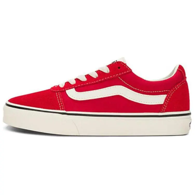 Vans Ward Abrasion Resistant Low top Skateboard Shoes Women's Red
