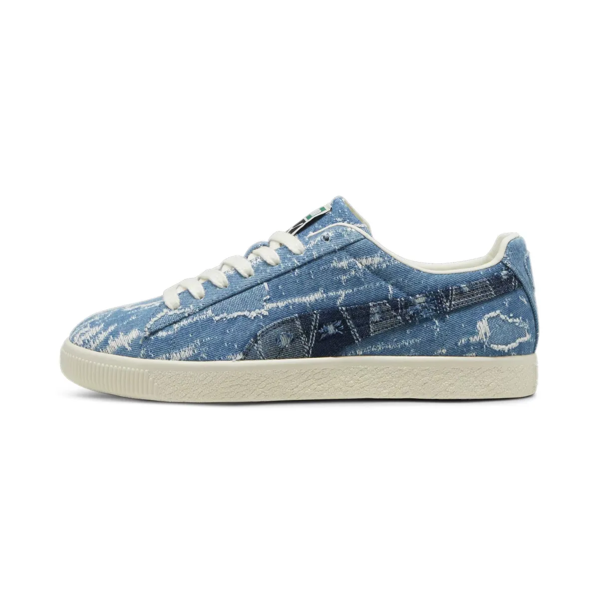 PUMA Clyde Faded Denim Frosted Ivory