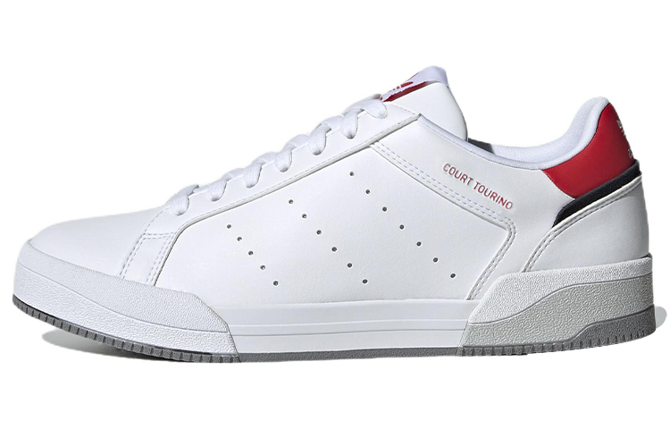 Adidas Originals Court Tourino Leather Slip Resistant Cushioning Abrasion Resistant Low top Skateboard Shoes Unisex