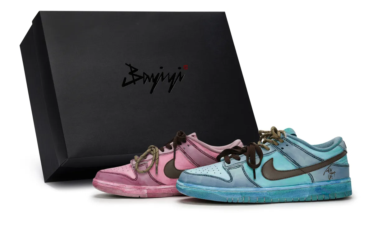 Nike Dunk 811 Manufacturing, Blueberry Cannelle, Special Shoe Box Abrasion Resistant Low top Skateboard Shoes Men's