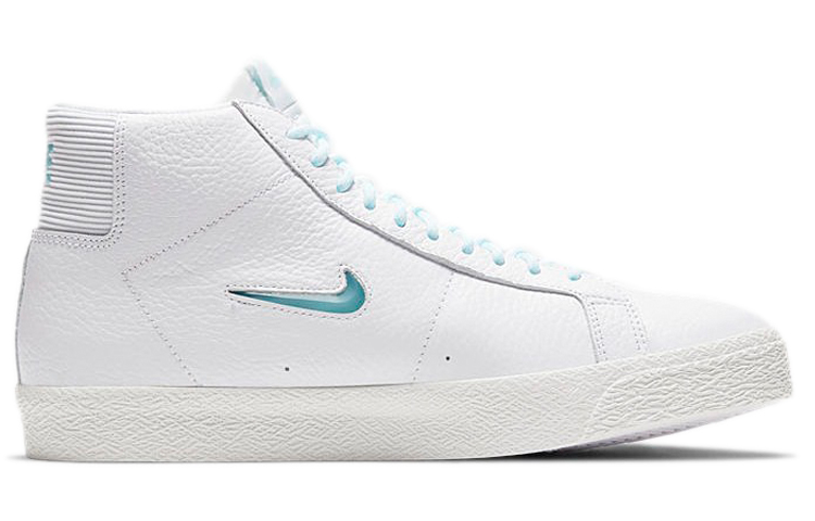 Кеды Nike Blazer Premium (бело-синие) — Белыйсиний — фото 2