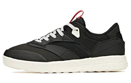 ANTA Skateboard Shoes Women's Low Top Black/Ivory White/Rouge Pink