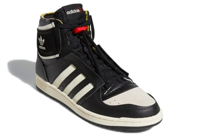 Высокие кеды adidas originals Top ten De (черно-бежевые) — 碳黑/米色 — фото 3