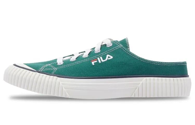 FILA Canvas Low top Skateboard Shoes Unisex Green Korean Style