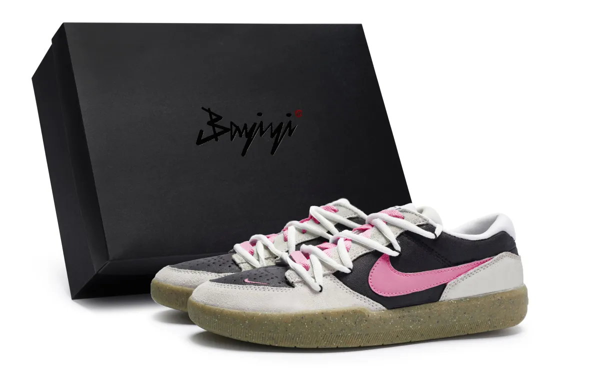 Nike SB Force 58 811 Manufacturing, Waterwood Mingse Rose Red, Special Shoe Box Slip Resistant Abrasion Resistant
