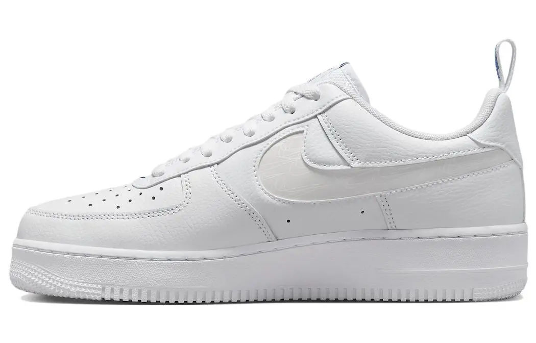 Nike Air Force 1 Low Reflective Swoosh White Blue