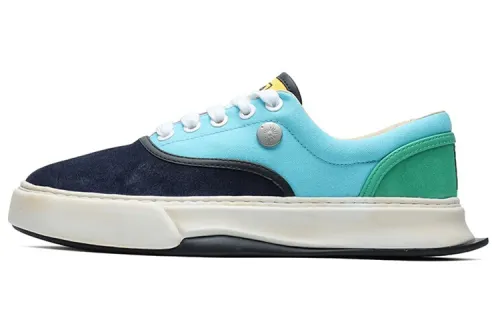 MIHARA YASUHIRO x FILA FM Court 10 Fabric Casual Low top Skateboard Shoes Women's Black Blue Purple Patchwork