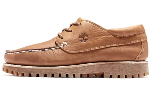 Timberland Skateboard Shoes Men's Low Top Brown Yellow