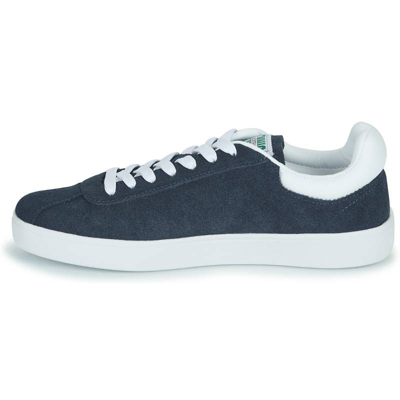 LACOSTE Suede Comfortable Round Toe Low top Skateboard Shoes Women's Blue