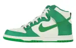 Nike Dunk High Abrasion Resistant Breathable High top Skateboard Shoes Unisex Green