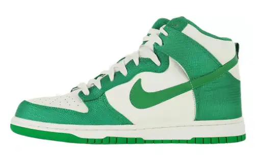 Nike Dunk High Abrasion Resistant Breathable High top Skateboard Shoes Unisex Green