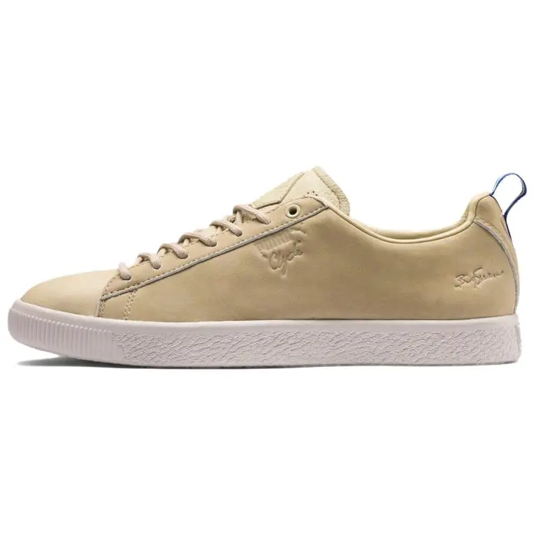 Big Sean Clyde x PUMA Clyde Abrasion Resistant Low top Skateboard Shoes Men's Khaki